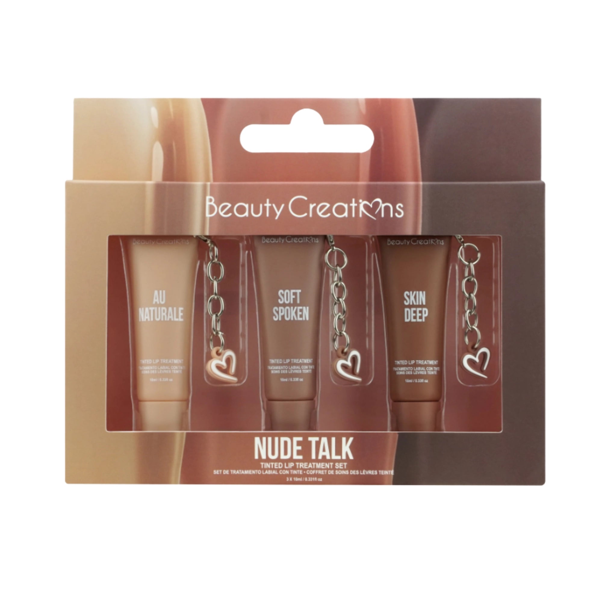 Beauty Creations - Tinted Lip Treatment Set "Nude Talk"