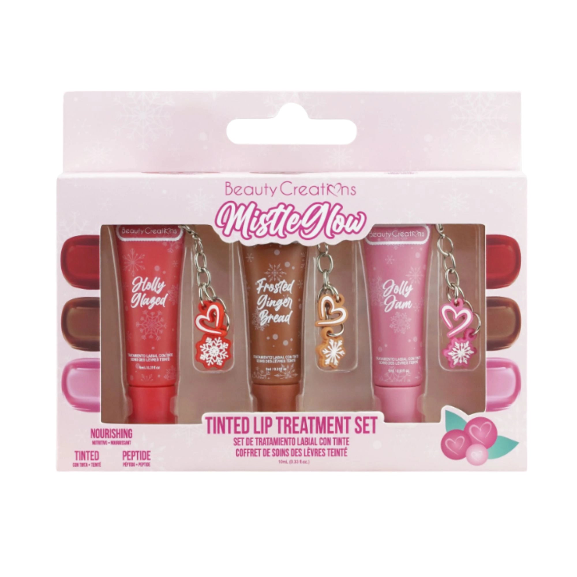 Beauty Creations – Tinted Lip Treatment 3 Set “Mistleglow Reindeer XMAS”