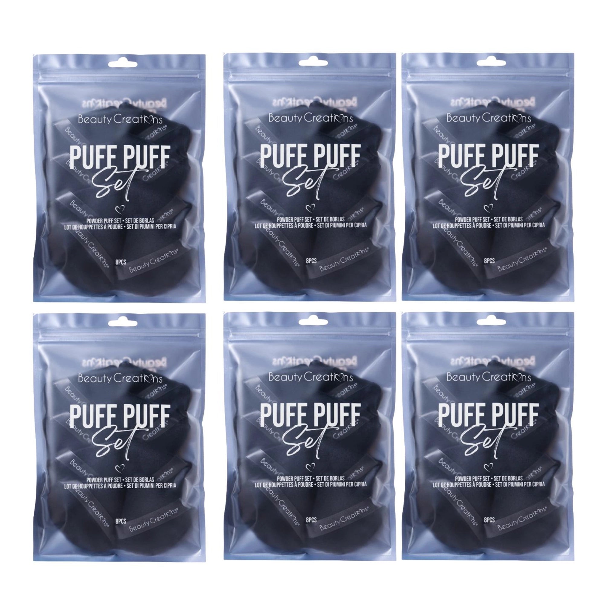 Beauty Creations - Puff Puff 8PCS Black Set