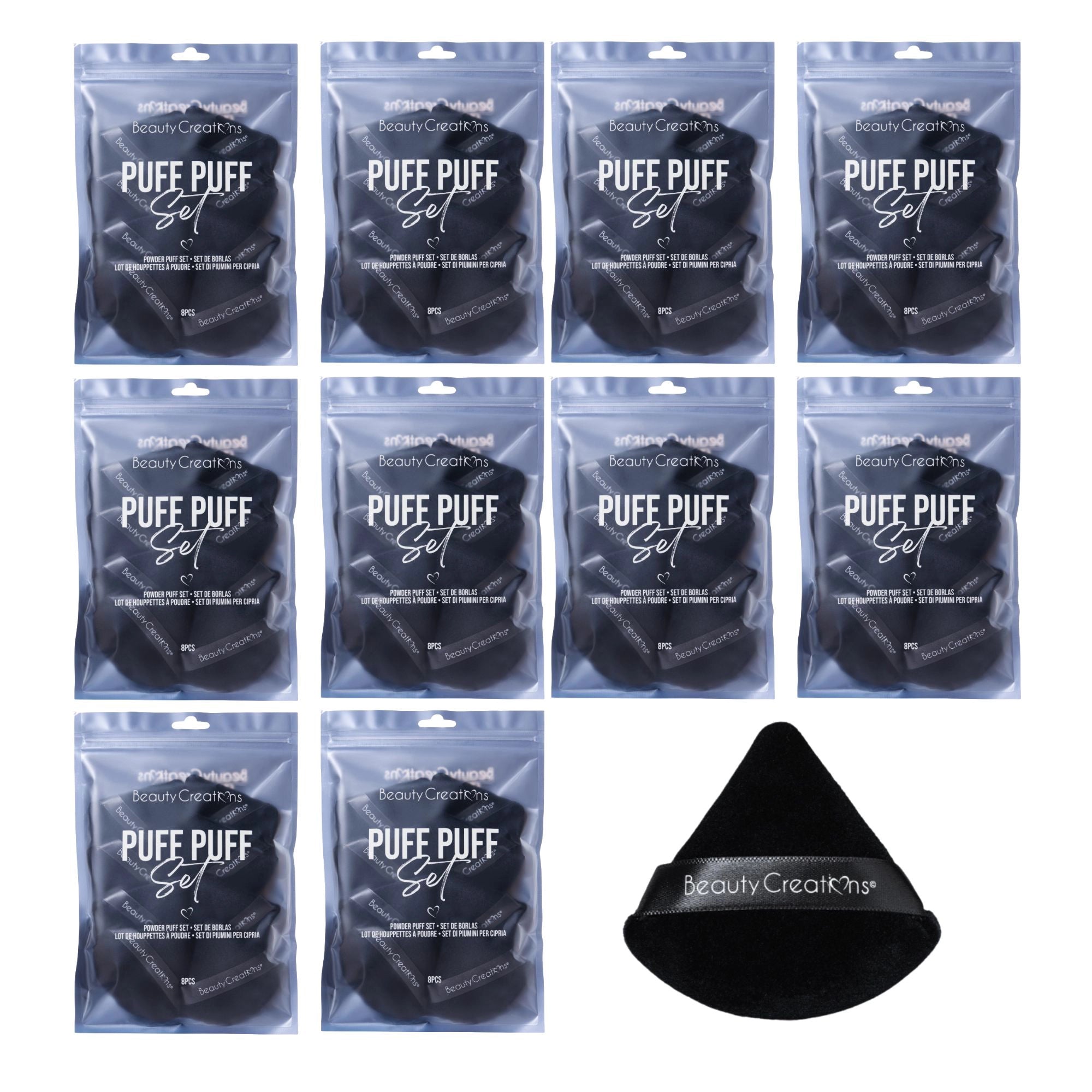 Beauty Creations - Puff Puff 8PCS Black Set