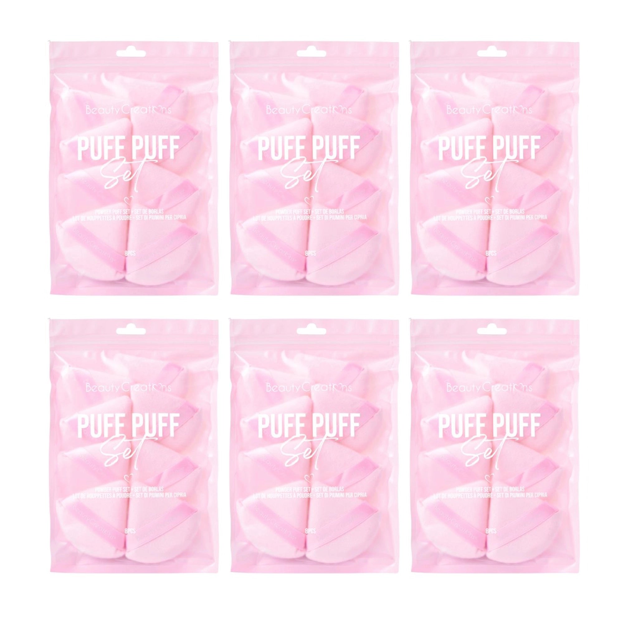Beauty Creations - Puff Puff 8pc Pink Set