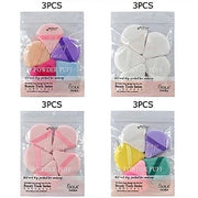 Triangle Powder Puff Set – Soft Velvet Makeup Sponge for Loose Powder & Setting (BFB-1061)