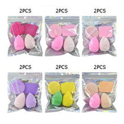 4-Piece Professional Makeup Sponge & Powder Puff Set – Multi-Shape Beauty Blender Kit (BFB-1071)