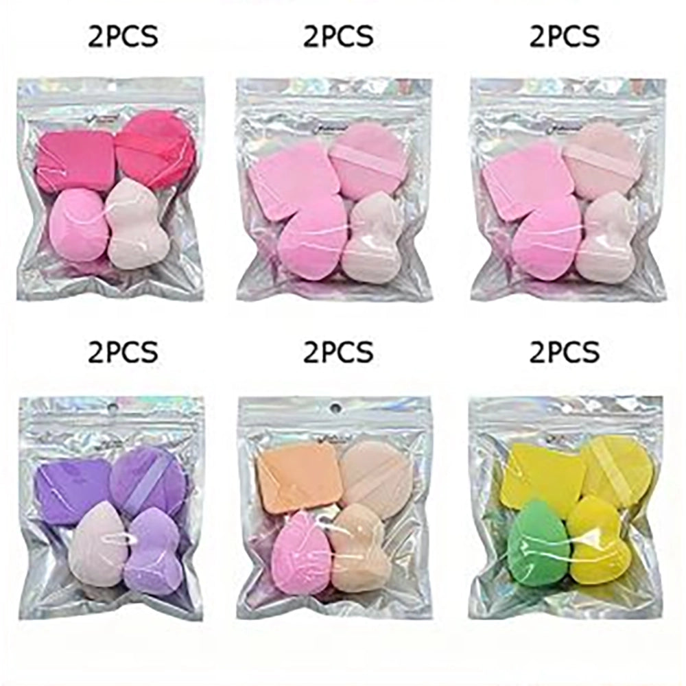 4pc Makeup Sponge & Powder Puff Set | Ultimate Cosmetic Blending Kit (BFB-1105)