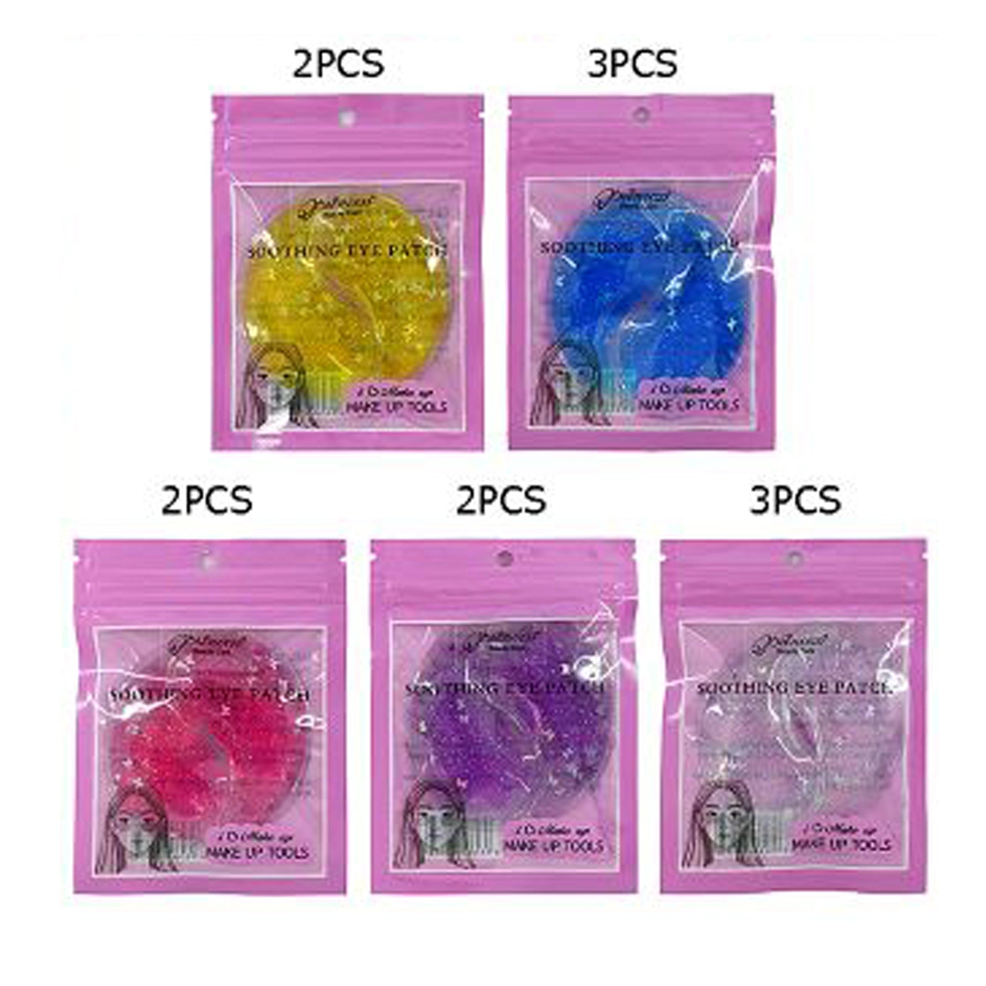Reusable Gel Eye Masks with Butterfly Glitter – Soothing Hot & Cold Therapy Patches (BFT-30020