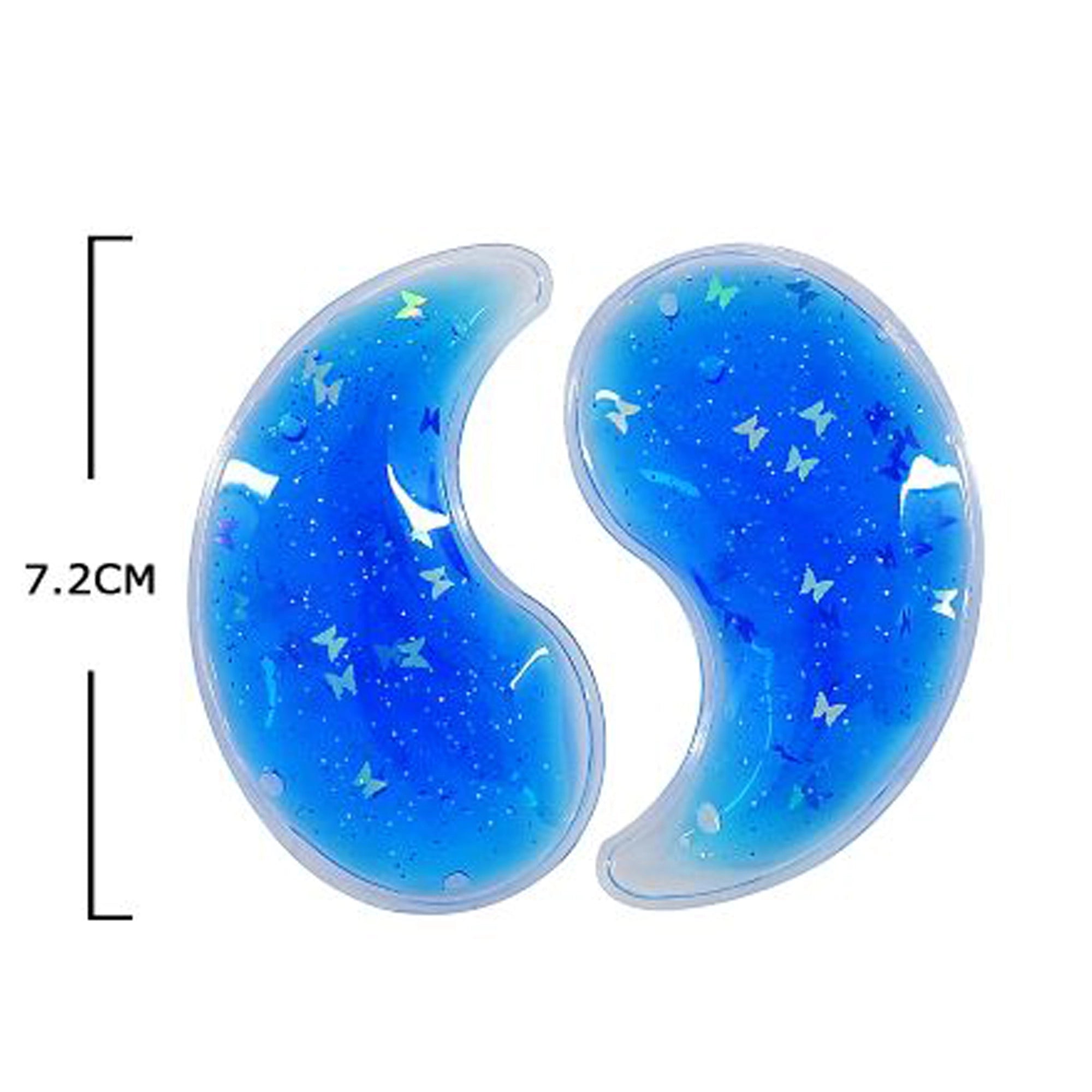 Reusable Gel Eye Masks with Butterfly Glitter – Soothing Hot & Cold Therapy Patches (BFT-30020
