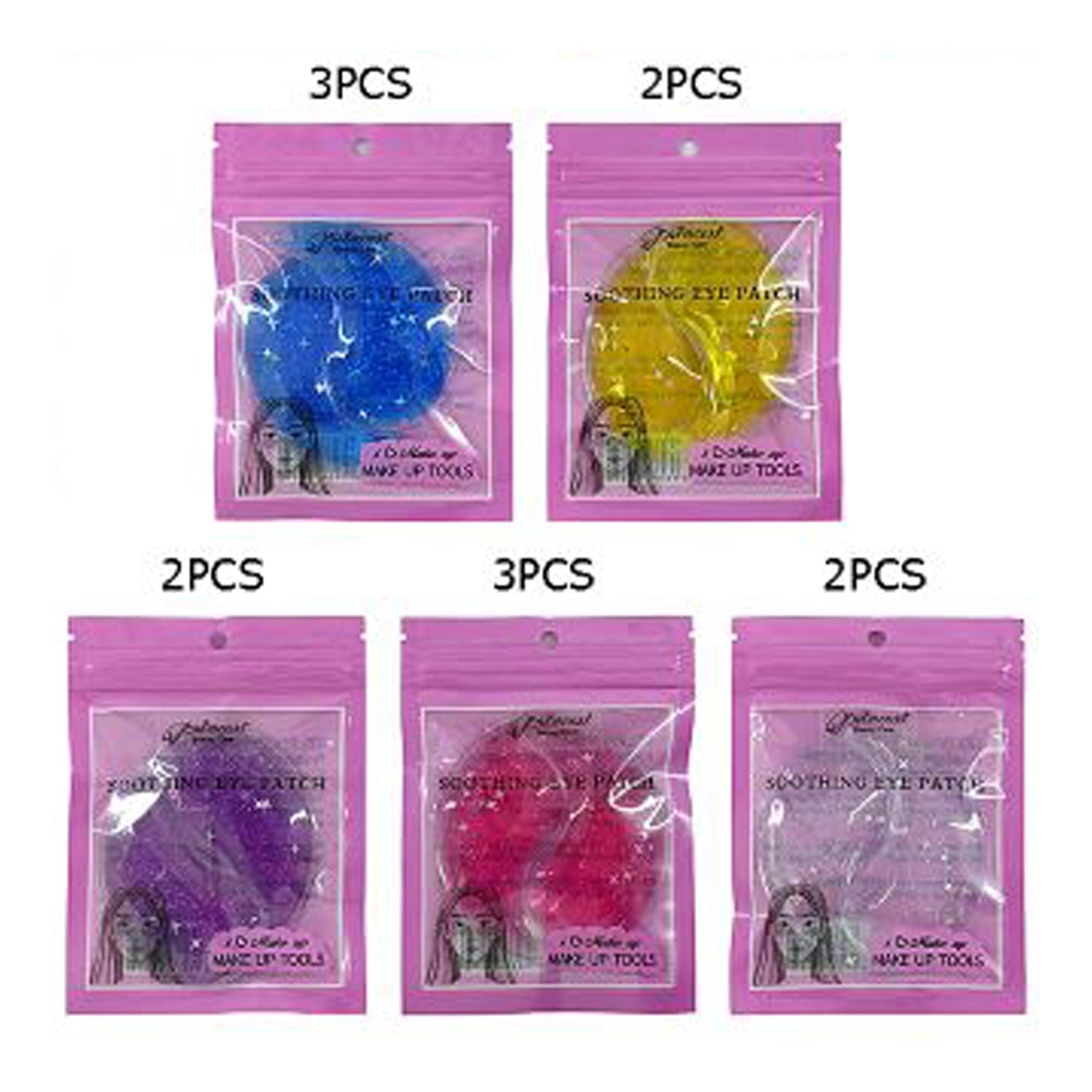 Reusable Gel Cooling Eye Patches – 7.2cm Glitter Infused Hot & Cold Therapy Masks (BFT-3003)