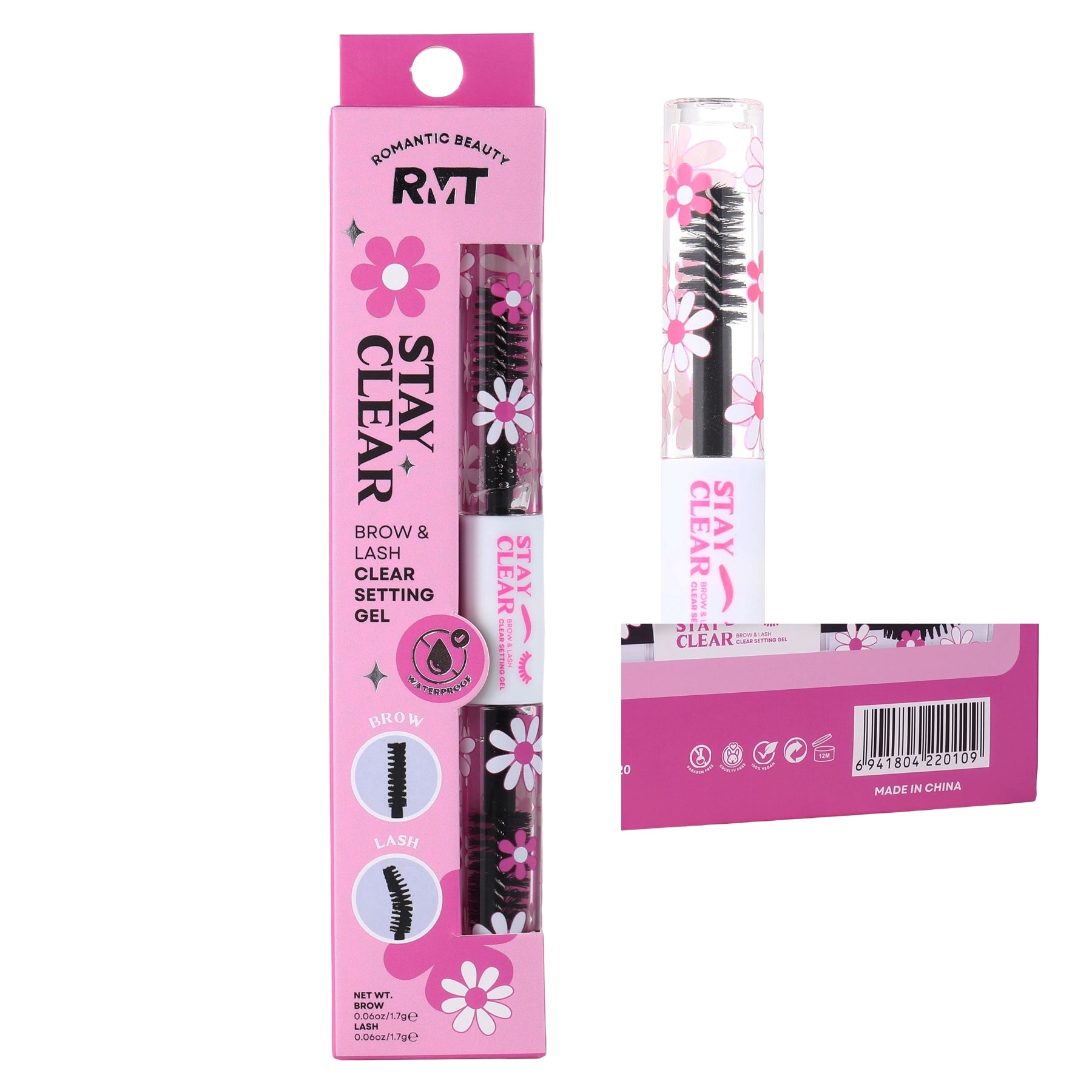 Romantic Beauty - Stay Clear Brow & Lash Duo Clear Mascara
