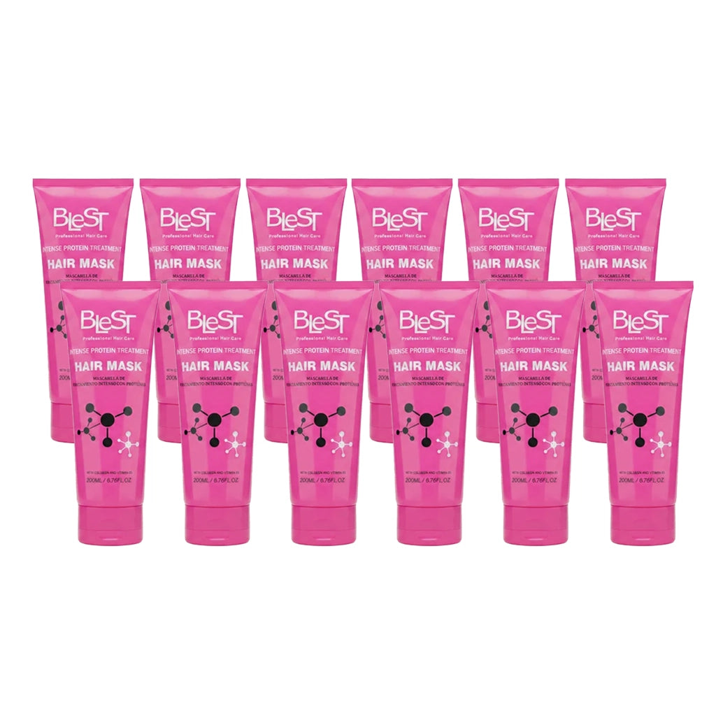 Blest Professional Hair Care Intense Protein Treatment Hair Mask with Collagen & Vitamin B5 (200ml / 6.76 fl. oz.)