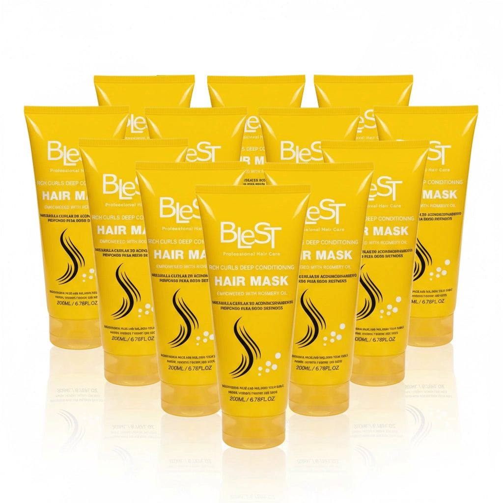 Blest Professional Hair Care Rich Curls Deep Conditioning Hair Mask with Rosemary Oil (200ml / 6.76 fl oz)