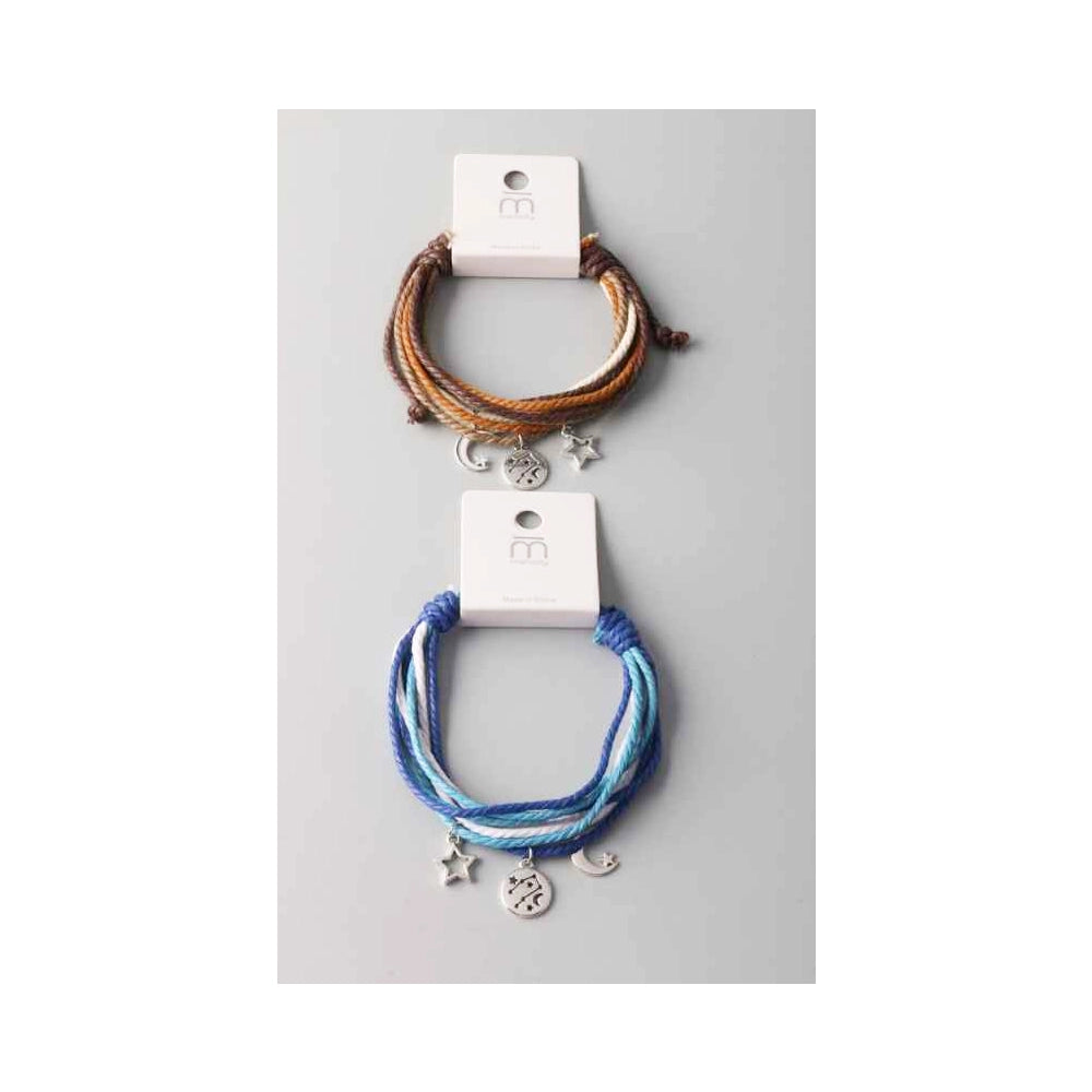 Celestial Harmony: Multi-Strand Astrology Rope Bracelet (BL18056)