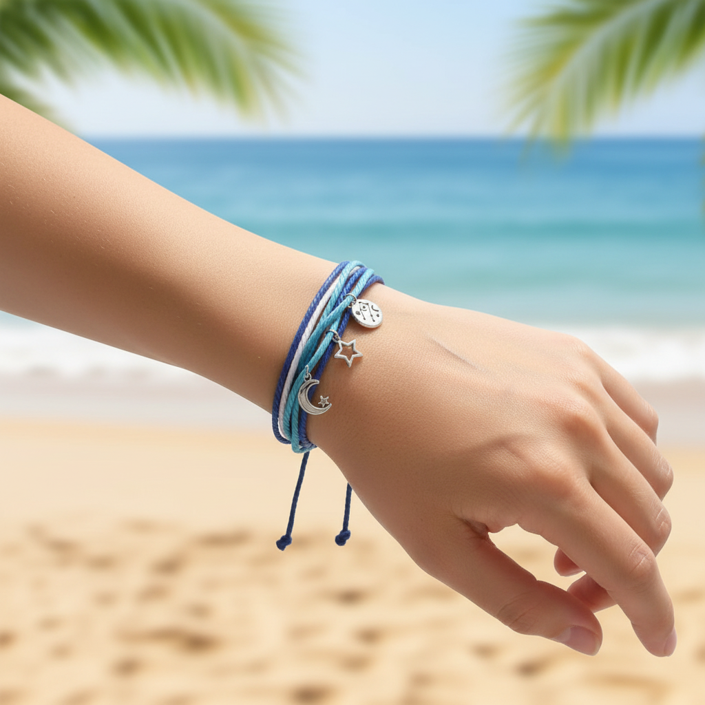 Celestial Harmony: Multi-Strand Astrology Rope Bracelet (BL18056)