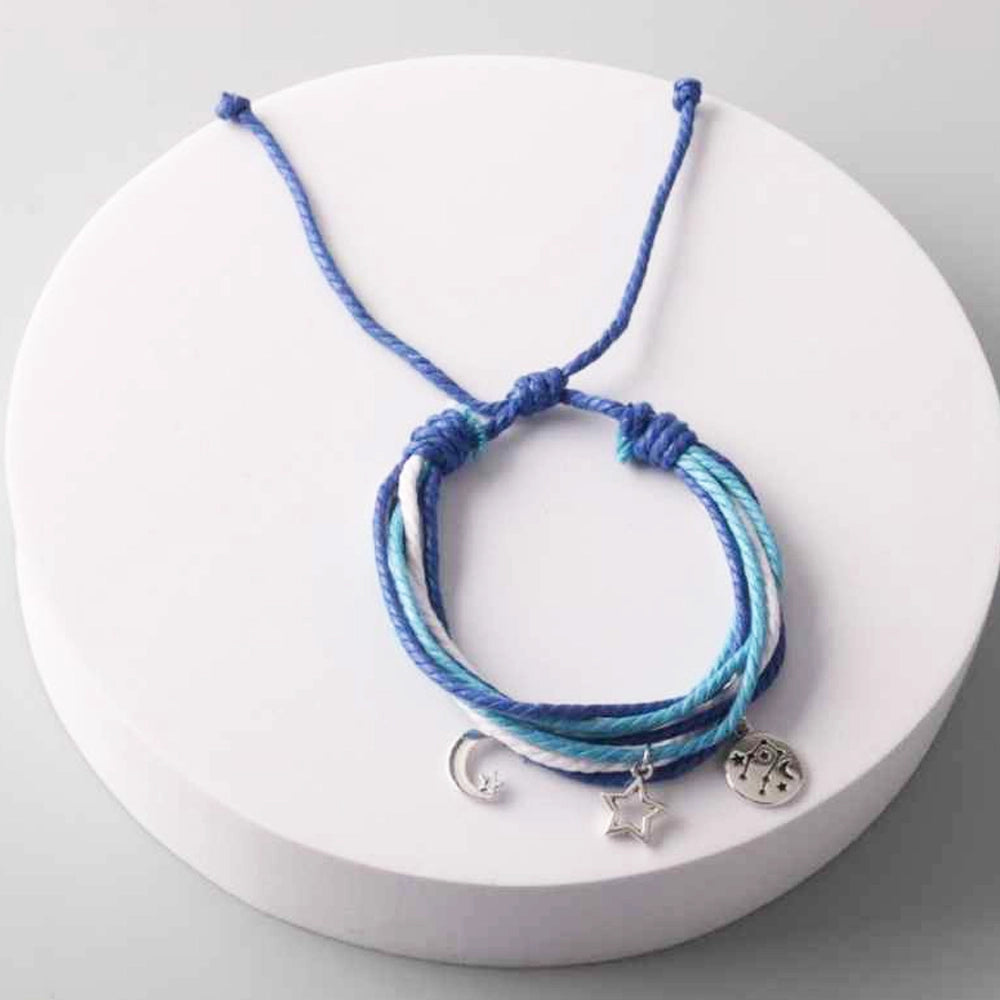 Celestial Harmony: Multi-Strand Astrology Rope Bracelet (BL18056)