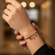 Elevate Your Spirit: Handcrafted Spiritual Charms Beaded Braided Bracelet (BL18375)