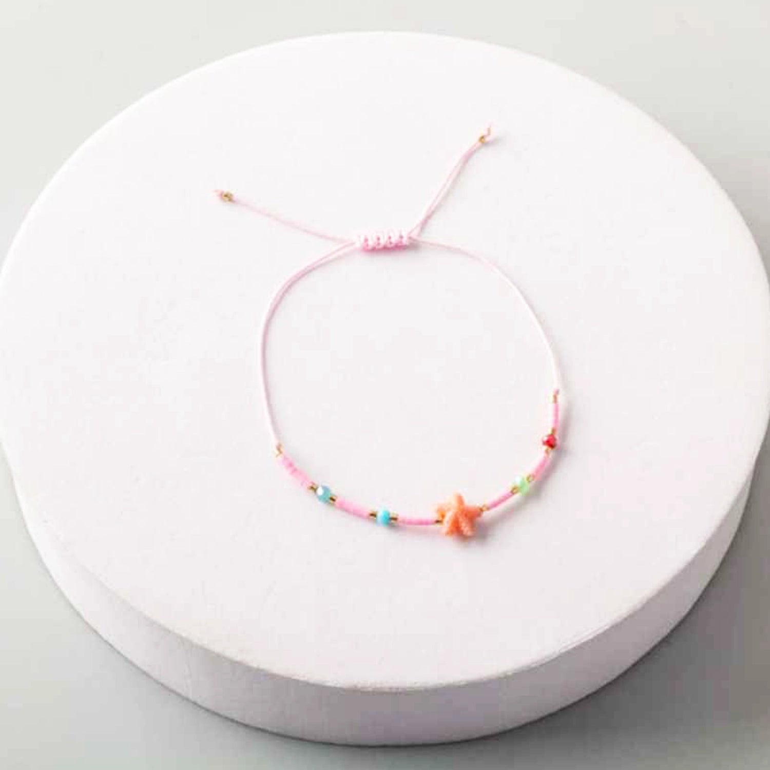 tarfish Bead Dainty String Bracelet - Adjustable Summer Beach Jewelry (4 Styles) (BL18393)
