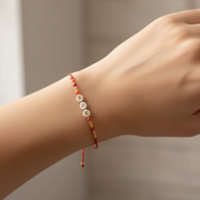 Handmade "MOM" Beaded Adjustable String Bracelet – Mother’s Day Gift Set (BL18418)
