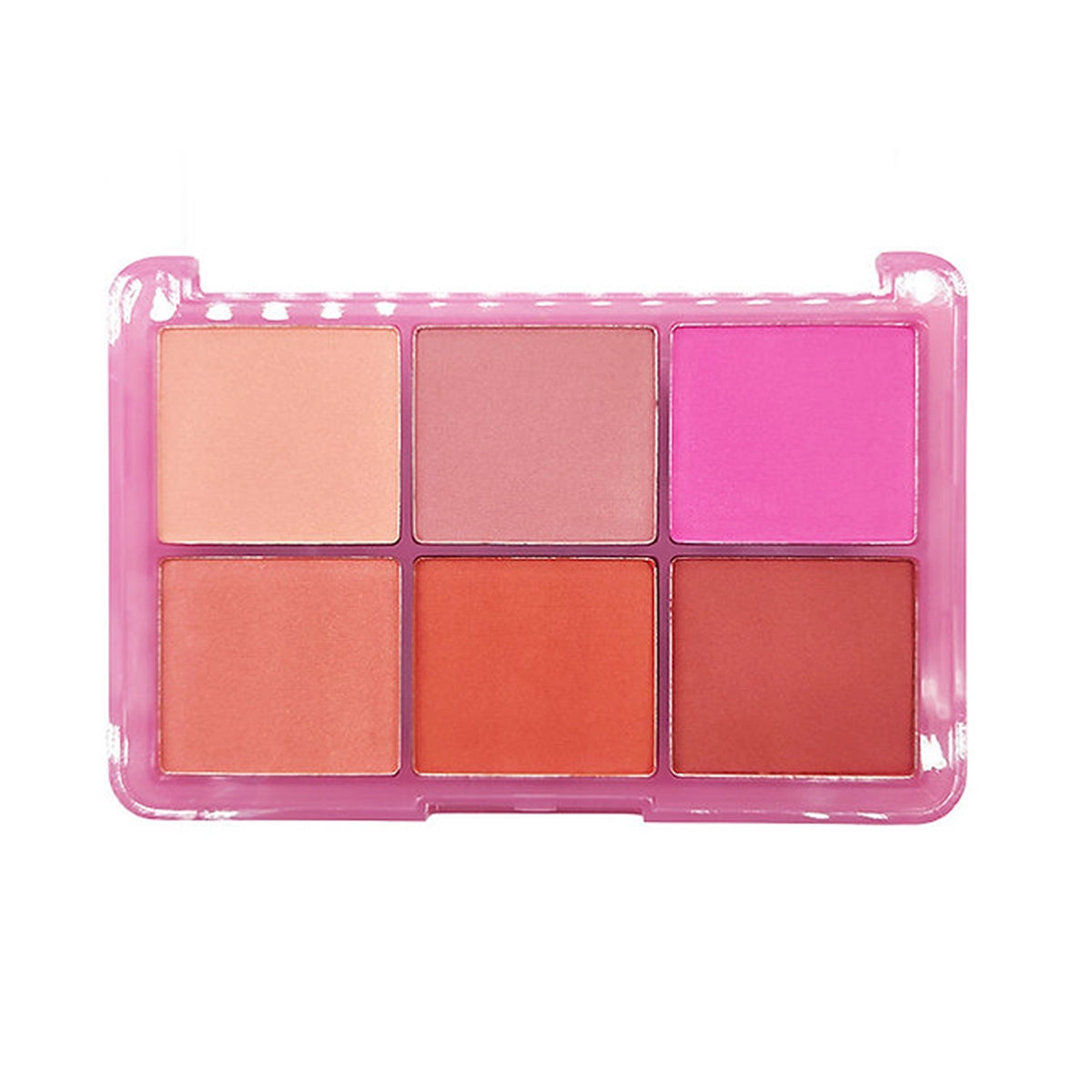 Amuse Cheek Code Powder Blush Palette – 6 Shade Compact Face Blush Set