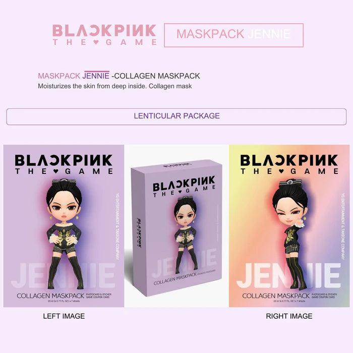 S.HE -  "BlackPink the Game" Jennie Collagen Mask Pack