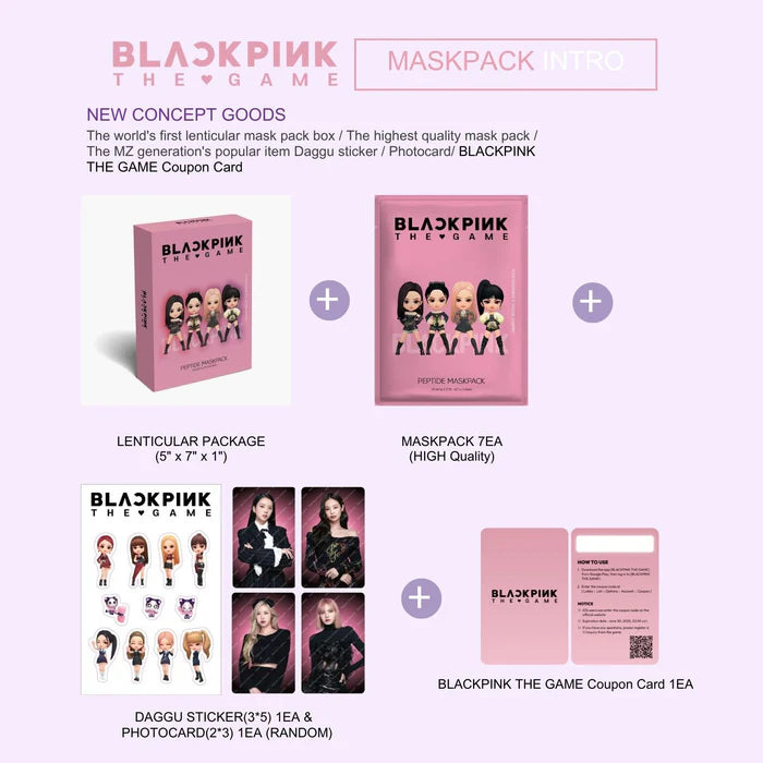 S.HE - "BlackPink the Game" Lisa Ceramide Mask Pack