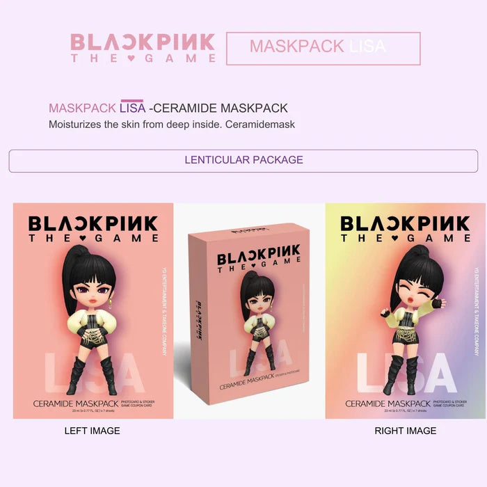 S.HE - "BlackPink the Game" Lisa Ceramide Mask Pack