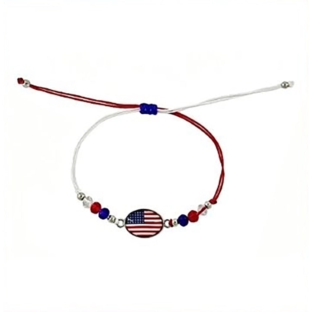 International Flag Charm Bracelet Set - Assorted Country Designs 12pc (BRC-43768FI)