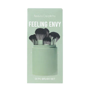 Beauty Creations "Feeling Envy" 24-Piece Makeup Brush Set with Case (Green)