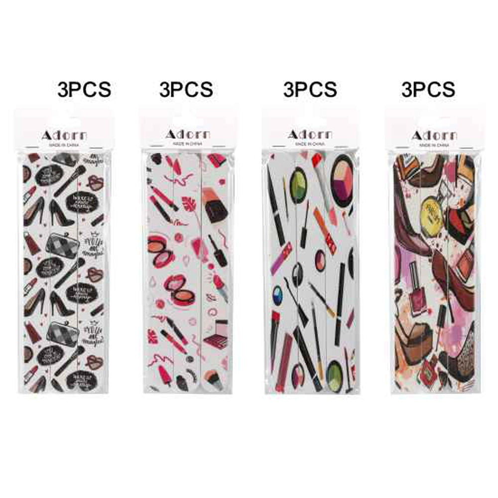 Adorn 3-Piece Decorative Nail File Set (BT01)