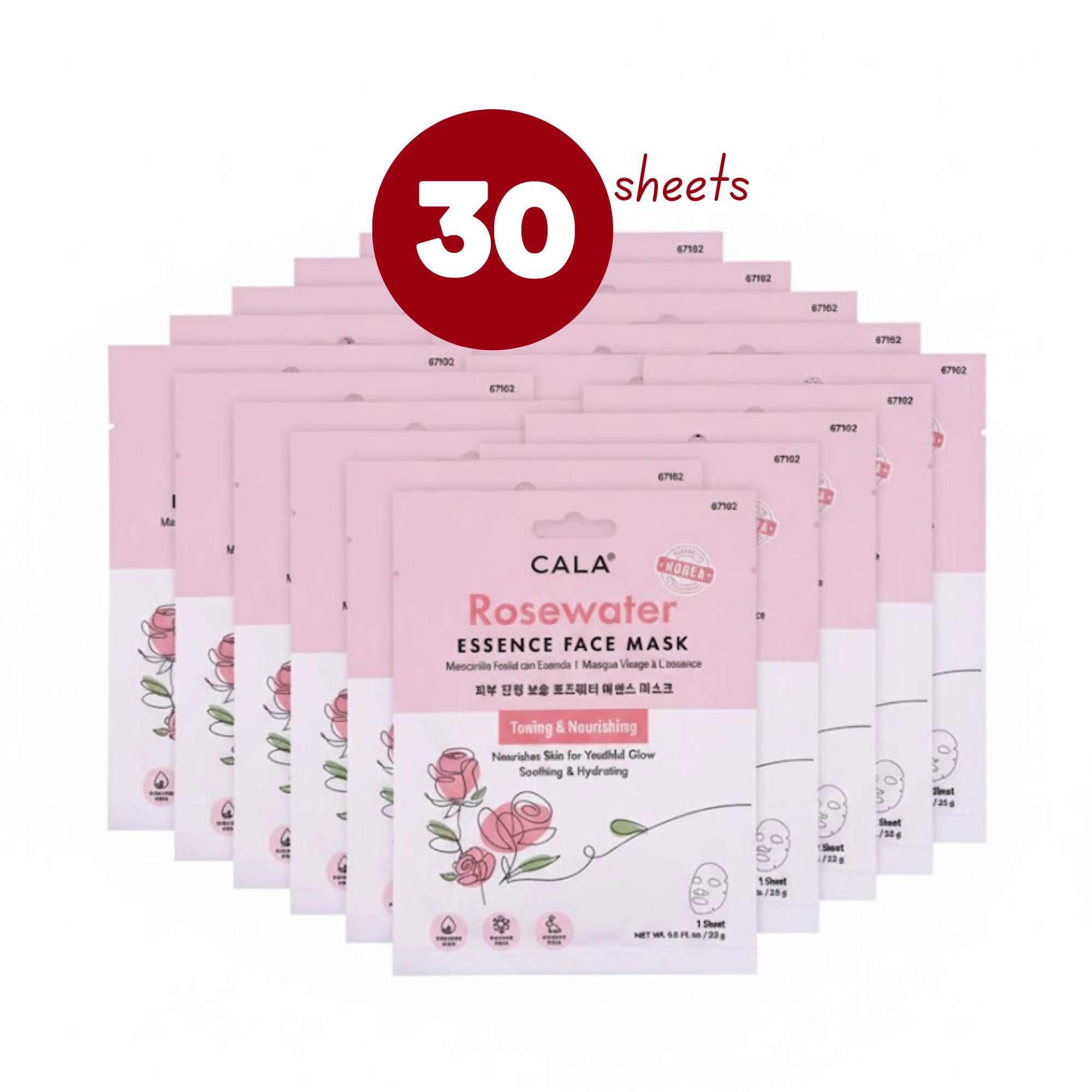 Cala - Rosewater Essence Face Mask (Brightening & Toning)