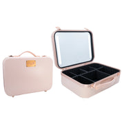 Make up Case in Rose with LED Mirror