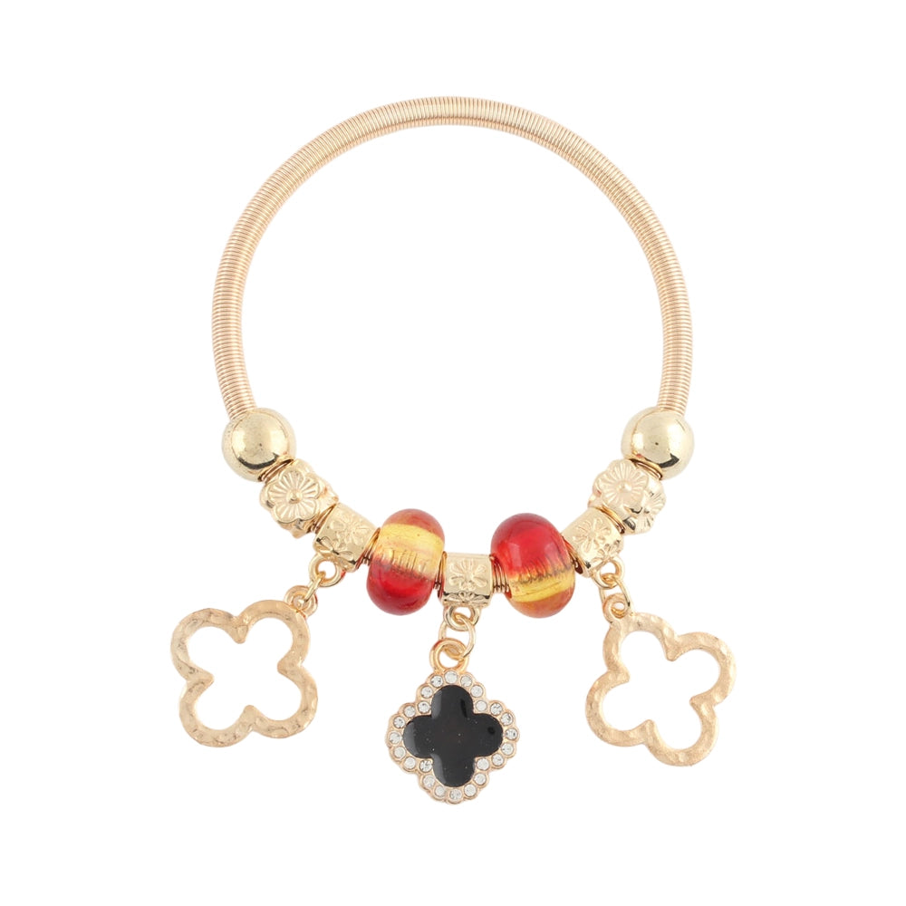 Four-Leaf Clover Charm Bracelet (CB2267)