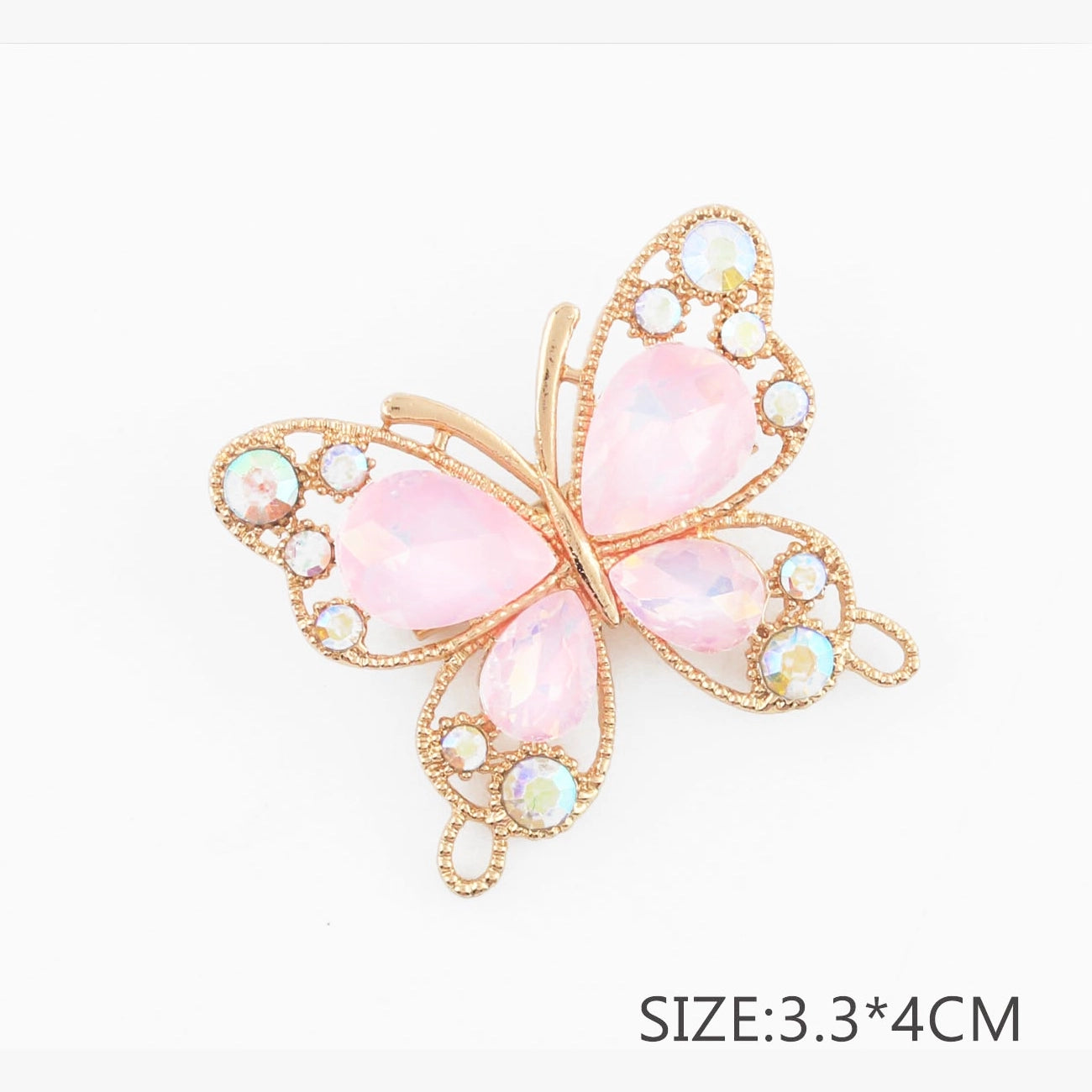 Elegant Crystal Butterfly Brooch Pin (CC1118)