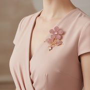 Wholesale Sparkly Rhinestone Flower Brooch Pin – Elegant Floral Crystal Corsage (CC1129)