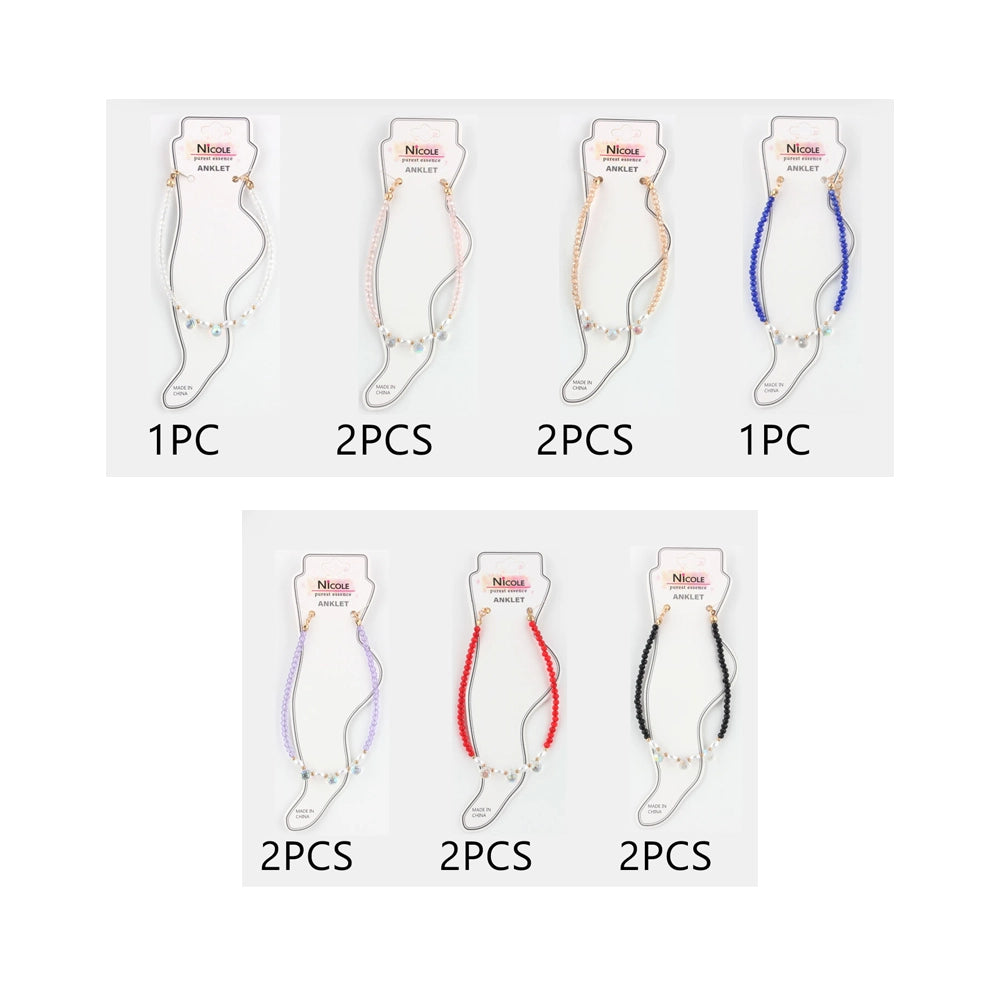 Delicate Beaded Anklet | Boho Summer Beach Jewelry