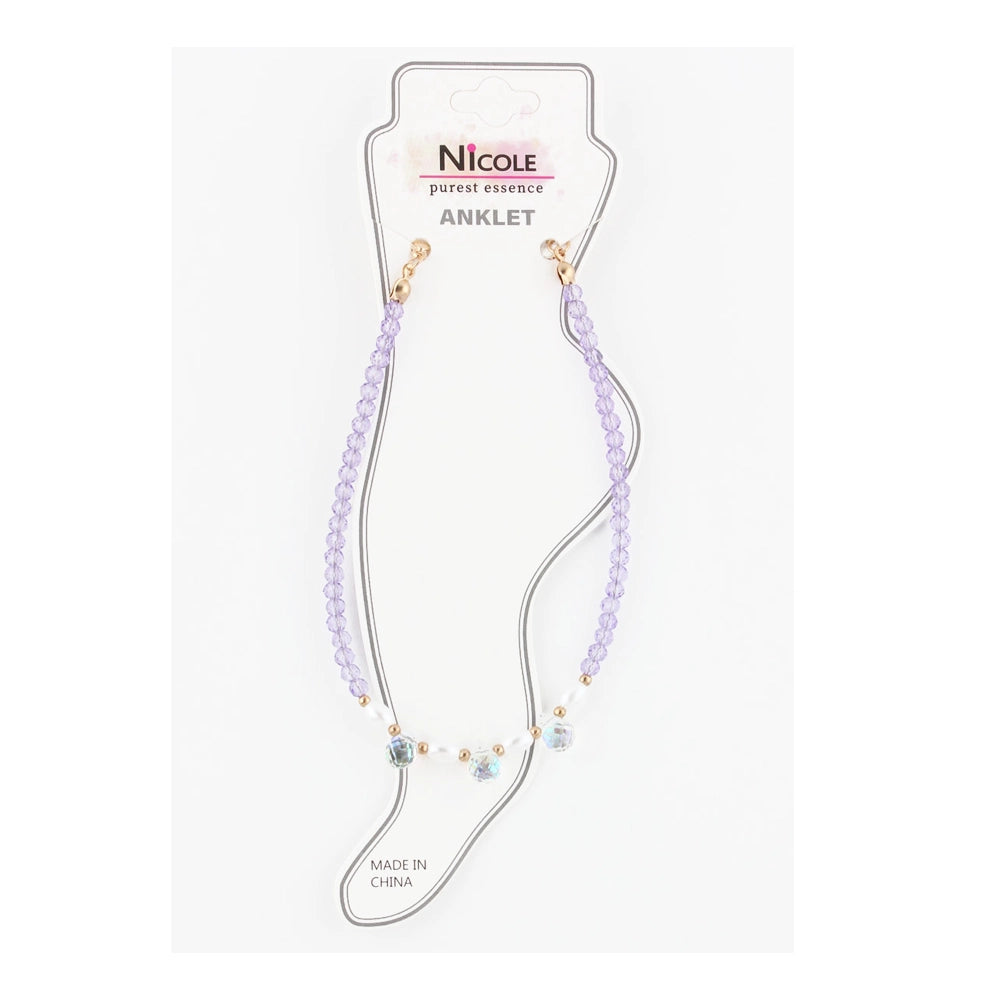 Delicate Beaded Anklet | Boho Summer Beach Jewelry