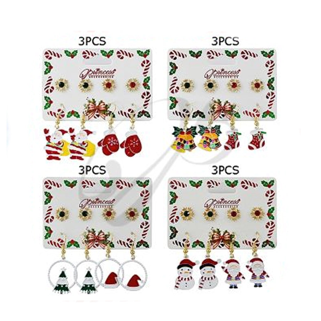 Christmas Dangle & Stud Earring Sets - Festive Holiday Jewelry