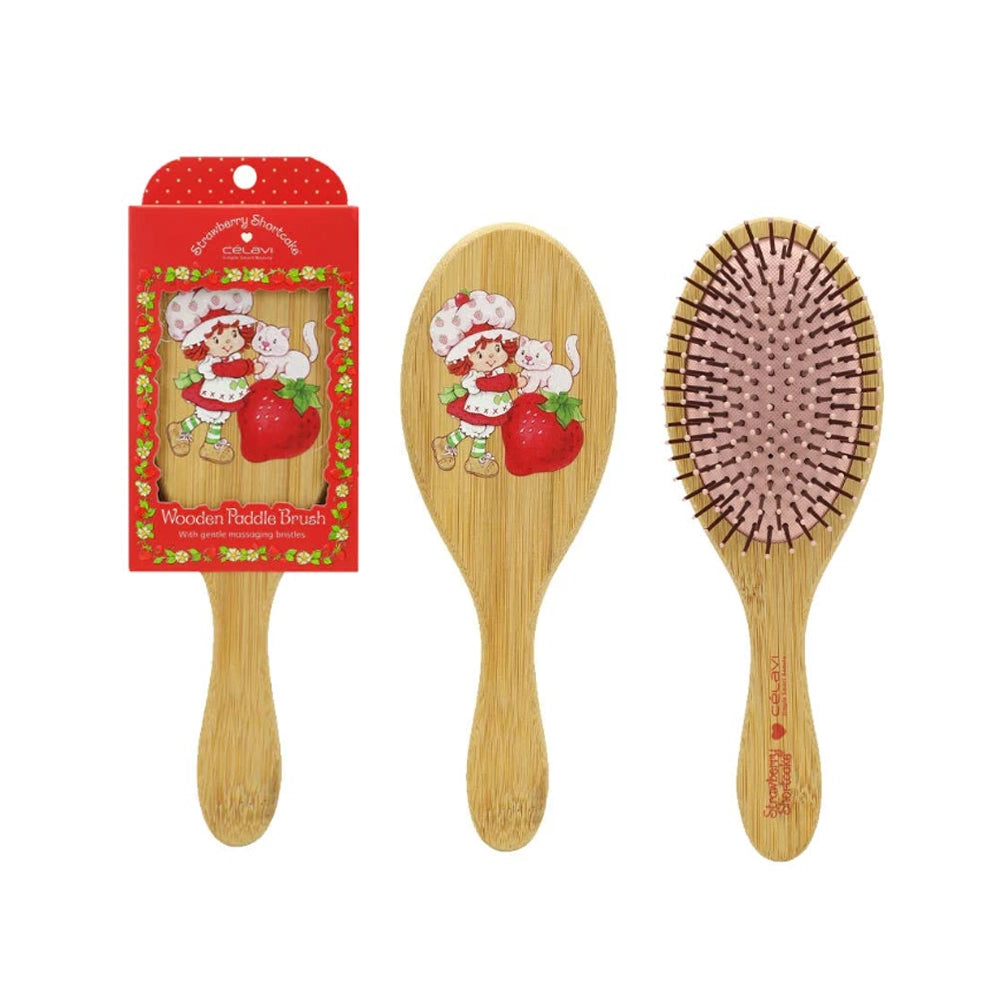 Celavi - Strawberry Shortcake Wooden Paddle Brush