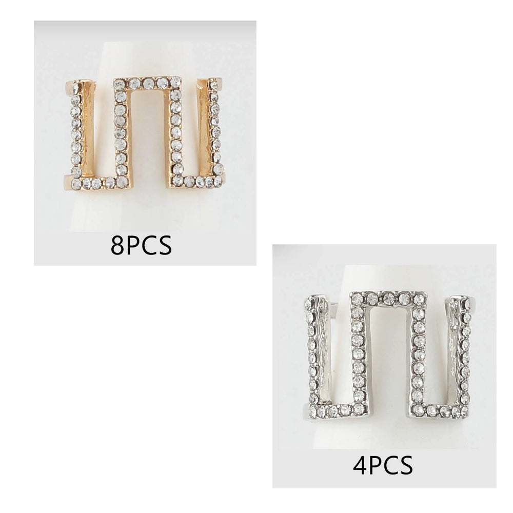 Instantly Elevate Your Style: Dazzling Geometric Pave Accessory!