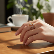 Instantly Elevate Your Style: Dazzling Geometric Pave Accessory!