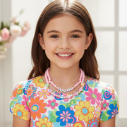 "LOVELY" Beaded Double-Strand Necklace – Colorful Charm Jewelry  CK2329