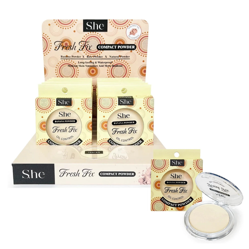 S.HE - Fresh Fix Compact Powder (Banana)