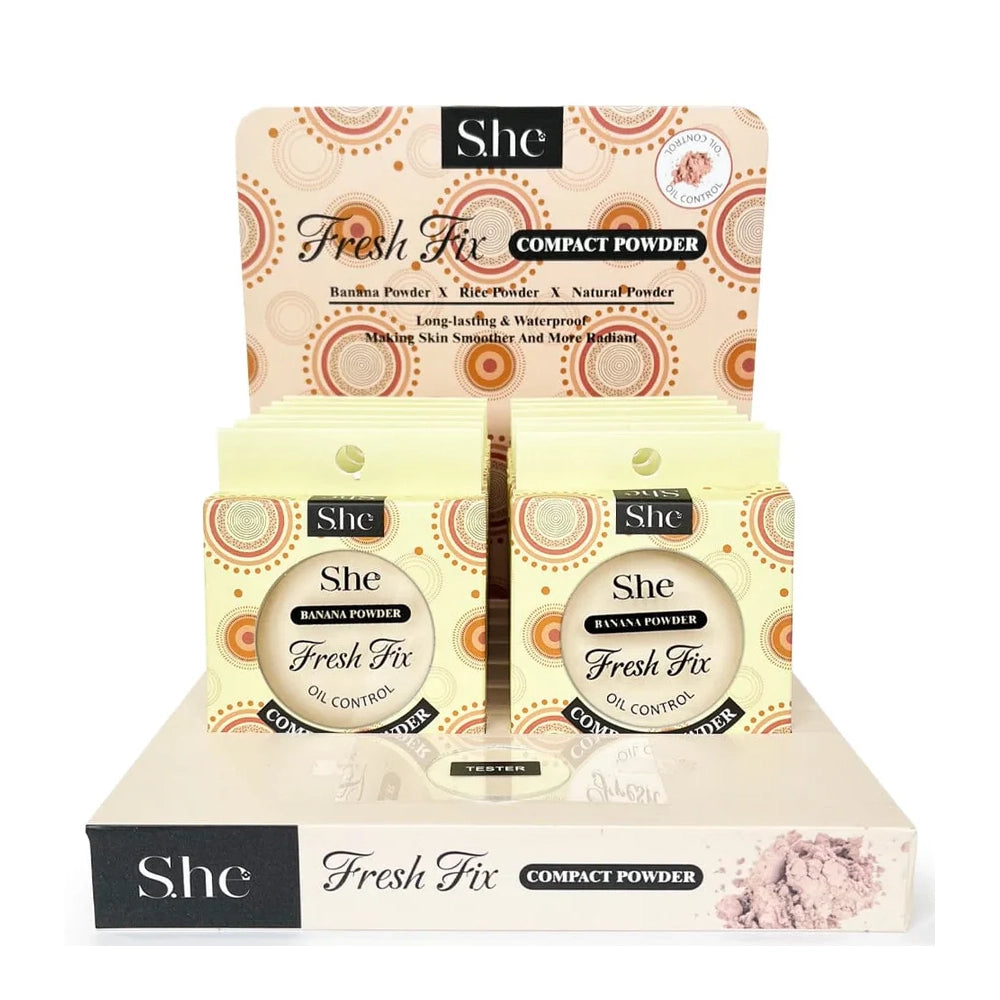S.HE - Fresh Fix Compact Powder (Banana)