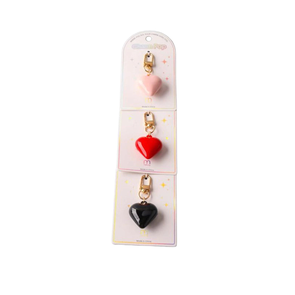 Chunky Heart Keychain - A Pop of Love for Your Everyday Style