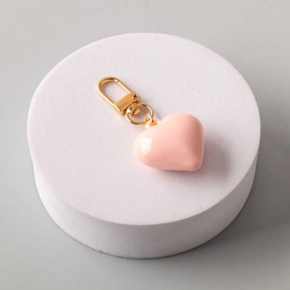 Chunky Heart Keychain - A Pop of Love for Your Everyday Style