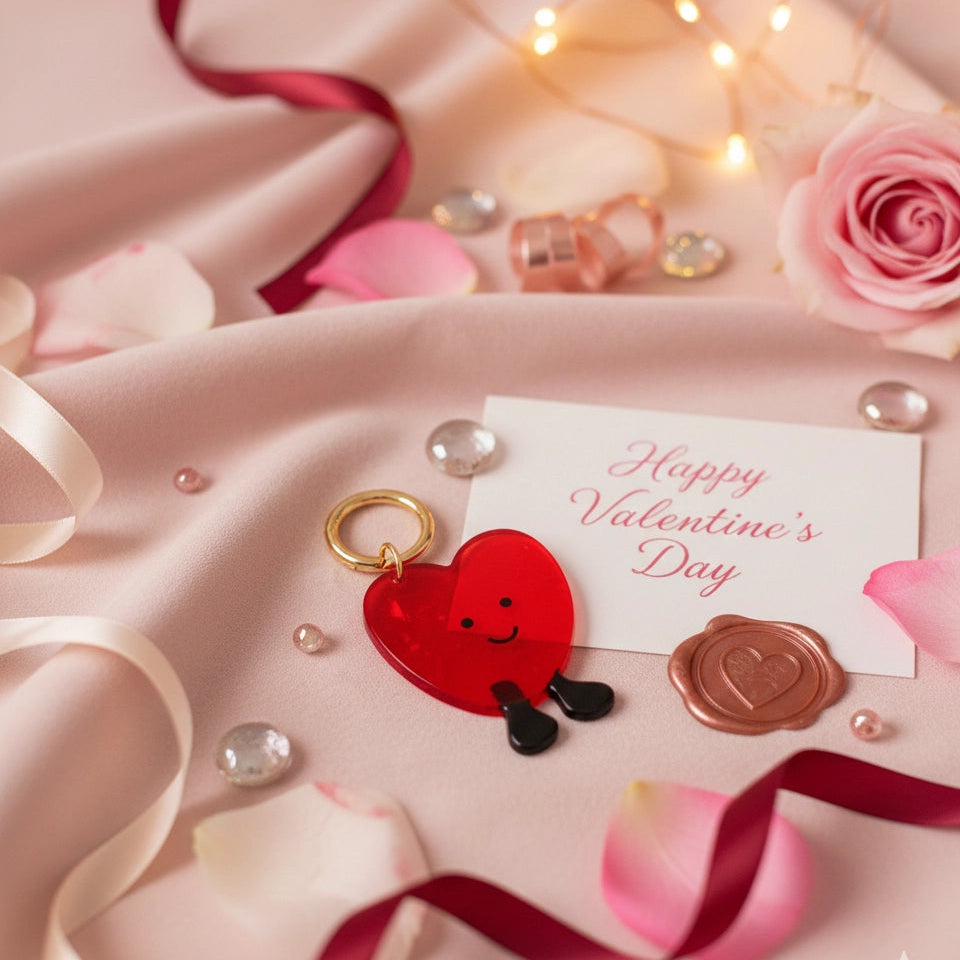 Adorable Heart Character Keychain / Bag Charm