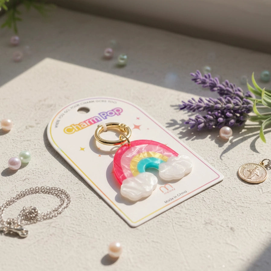 Charm Pop Rainbow Keychain - Where Your Charm Goes Too!
