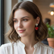 Sparkling Double Heart Dangle Earrings – The Ultimate Romantic Accessory