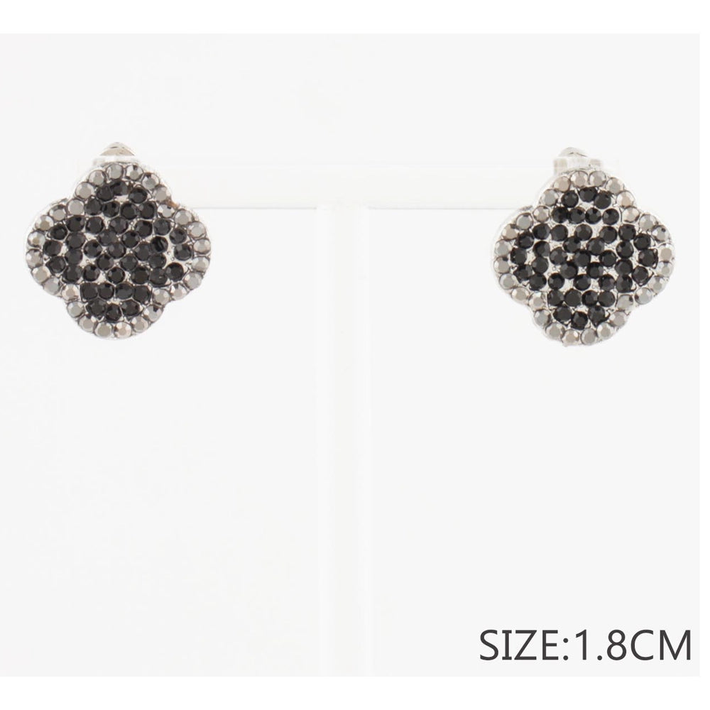 Sparkling Clover Post Earrings (CR3550K)