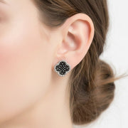 Sparkling Clover Post Earrings (CR3550K)