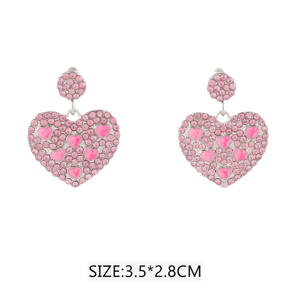 Sparkling Crystal Heart Drop Earrings – Romantic Statement Jewelry