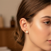 12-Pair Stainless Steel Flower & Micro Stud Set